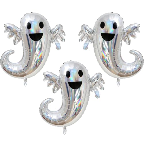 Geister Luftballons, 3 Stück Halloween Folienballon Gespenst Helium Ballon Geist Party Luftballon Geister Ballon für Halloween Geisterparty Maskeraden Dekoration Geister Luftballons, 3 Stück Halloween Folienballon Gespenst Helium Ballon Geist Party Luftballon Geister Ballon für Halloween Geisterparty Maskeraden Dekoration von tarumedo