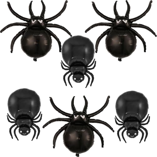Halloween Spinne Luftballons, 6 Stück Große Halloween Spinnen Folienballons Spinnen Ballons für Kinder Geburtstag Party Deko Halloween Spinne Luftballons, 6 Stück Große Halloween Spinnen Folienballons Spinnen Ballons für Kinder Geburtstag Party Deko von tarumedo