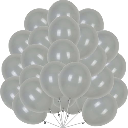 Luftballons Grau, 60 Stück 12 Zoll Helium Ballons Gray Luftballon Girlande Latex Balloon für Geburtstag Hochzeit Taufe Verlobung Babyparty Deko Luftballons Grau, 60 Stück 12 Zoll Helium Ballons Gray Luftballon Girlande Latex Balloon für Geburtstag Hochzeit Taufe Verlobung Babyparty Deko von tarumedo