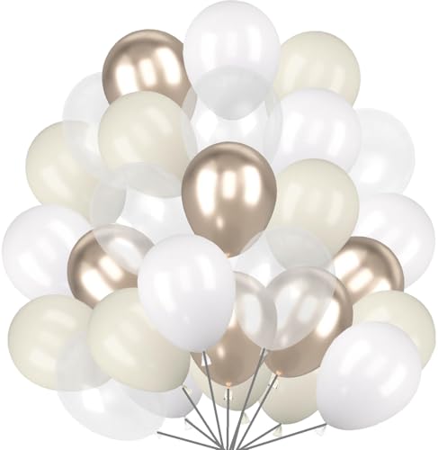 Luftballons Sandweiß, 60 Stück 12 Zoll Metallic Champagner Gold Helium Ballon Klar Mattes Weiß Latex Ballons fur Boho Mädchen Frauen Hochzeit Geburtstag Baby Shower Taufe Luftballons Sandweiß, 60 Stück 12 Zoll Metallic Champagner Gold Helium Ballon Klar Mattes Weiß Latex Ballons fur Boho Mädchen Frauen Hochzeit Geburtstag Baby Shower Taufe von tarumedo