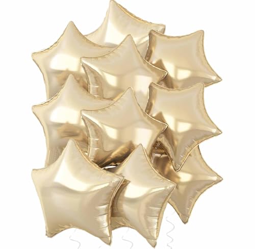 Stern Folienballons Hell Gold, 10 Stück 18 Zoll Gold Stern Folien Luftballons Sternluftballons Heliumballon Star Ballons für Geburtstag Babyparty Hochzeit Verlobung Dekorationen Stern Folienballons Hell Gold, 10 Stück 18 Zoll Gold Stern Folien Luftballons Sternluftballons Heliumballon Star Ballons für Geburtstag Babyparty Hochzeit Verlobung Dekorationen von tarumedo