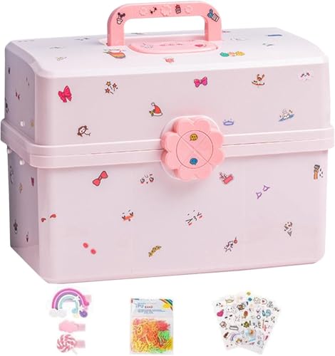 CYSJ Kinder Haarschmuck Aufbewahrungs Kasten Kinder Haarschmuck Aufbewahrungs Boxen Babykopf Seil Haarnadel Gummiband Kopfschmuck SüßEs MäDchen Schmuckschatulle von CYSJ