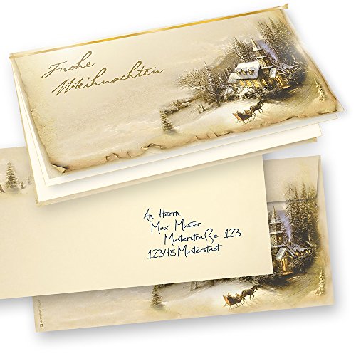 tatmotive 10-er Set Weihnachtskarten Klappkarten Grußkarten Set Motiv WINTERIDYLLE Frohe Weihnachten mit Umschlag und mit Einlegeblätter zum bedrucken tatmotive 10-er Set Weihnachtskarten Klappkarten Grußkarten Set Motiv WINTERIDYLLE Frohe Weihnachten mit Umschlag und mit Einlegeblätter zum bedrucken von tatmotive
