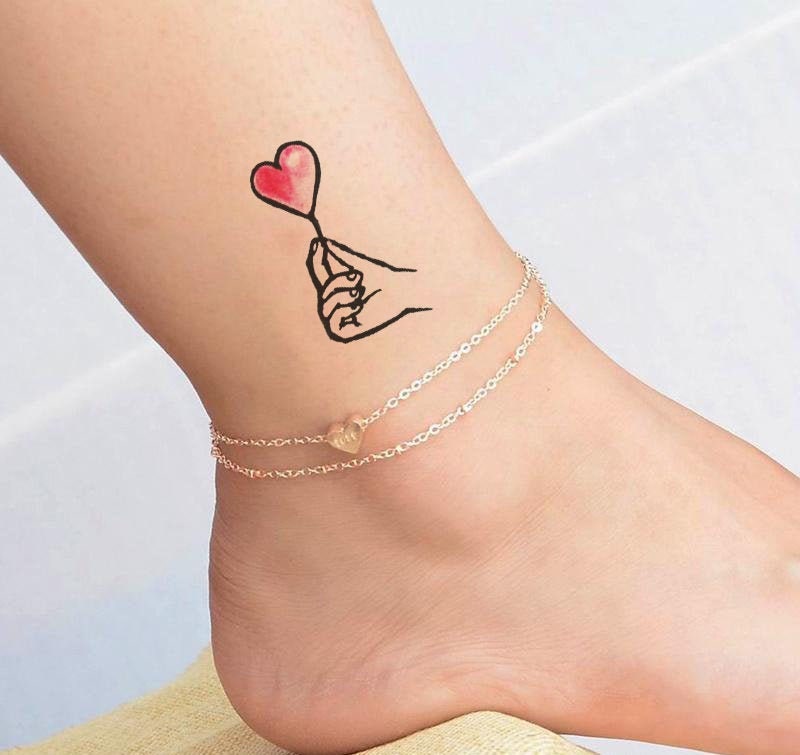 Mini Temporäres Tattoo/Herz Hand Schönes Mini Temporäres Tattoo/Herz Hand Schönes von tattooprint