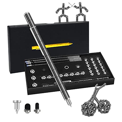 techextra Magnetischer Fidget Pen, Personalisierter Kugelschreiber, Coole Büro Gadgets Stifte, Lustig Geschenke Coole Sachen für Teenager Mädchen, Jungen und Frunden Schwarz Magnetstift techextra Magnetischer Fidget Pen, Personalisierter Kugelschreiber, Coole Büro Gadgets Stifte, Lustig Geschenke Coole Sachen für Teenager Mädchen, Jungen und Frunden Schwarz Magnetstift von techextra
