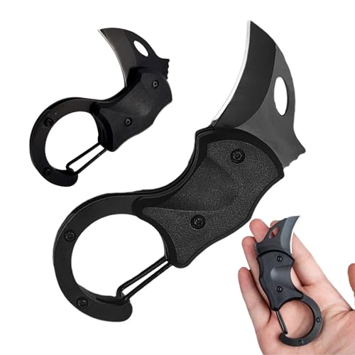 Kleines Taschenmesser mit Karabiner – 2 Stück 1,34 Zoll Edelstahlklinge, Mini Taschenmesser Klappbar als Messer Schlüsselanhänger, EDC Tool für Camping, Wandern, Geschenk für Männer & Frauen Kleines Taschenmesser mit Karabiner – 2 Stück 1,34 Zoll Edelstahlklinge, Mini Taschenmesser Klappbar als Messer Schlüsselanhänger, EDC Tool für Camping, Wandern, Geschenk für Männer & Frauen von technodry