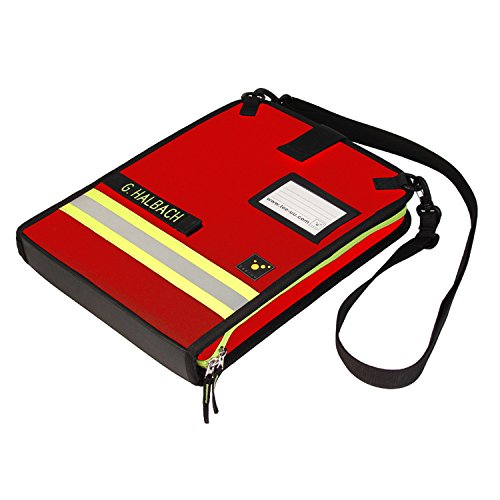 tee-uu DOKU Einsatzleitmappe DIN A4 quer Polyester 38 x 28 x 5,5 cm, Farben:Rot von tee-uu