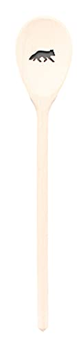 teemando, Kochlöffel aus Holz mit Motiv Fuchs, extra stabil, Naturprodukt: handgefertigt, unbehandelt, Rührlöffel aus Buche, oval 30 cm, das besondere Geschenk teemando, Kochlöffel aus Holz mit Motiv Fuchs, extra stabil, Naturprodukt: handgefertigt, unbehandelt, Rührlöffel aus Buche, oval 30 cm, das besondere Geschenk von Teemando