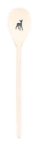 Teemando 2 X, Kochlöffel aus Holz mit Motiv REH, extra stabil, Naturprodukt: handgefertigt, unbehandelt, Rührlöffel aus Buche, oval 30 cm, das besondere Geschenk Teemando 2 X, Kochlöffel aus Holz mit Motiv REH, extra stabil, Naturprodukt: handgefertigt, unbehandelt, Rührlöffel aus Buche, oval 30 cm, das besondere Geschenk von Teemando