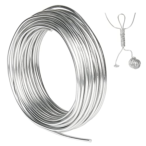 Tenn Well Basteldrah 3mm, 15M Dicker Draht Biegsamer Aluminiumdraht zum Basteln Schmuckherstellung Bindedraht Modellierdraht DIY-Skulpturen, Bonsai-Bäume (Silber) Tenn Well Basteldrah 3mm, 15M Dicker Draht Biegsamer Aluminiumdraht zum Basteln Schmuckherstellung Bindedraht Modellierdraht DIY-Skulpturen, Bonsai-Bäume (Silber) von Tenn Well