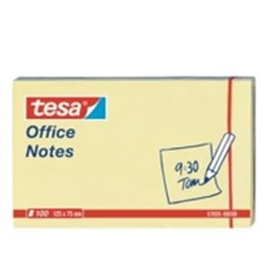 Haftnotizen Tesa 57655 Office Notes, 125x75mm, 100 Blatt, gelb von tesa