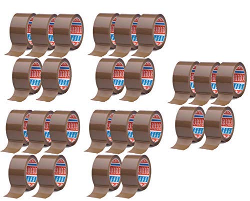 Klebeband braun - leise abrollend - 50 mm breit - 66 m lang (25 Rollen) von tesa