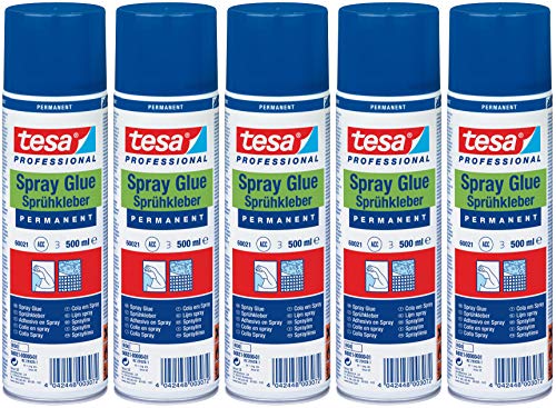 tesa Sprühkleber, 500ml Dose (5X 500ml) von tesa