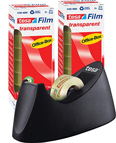 tesafilm Klebeband, transparent, Office-Box mit 16 Rollen, 33m x 19mm + Tischabroller CURVE Promo Pack tesafilm Klebeband, transparent, Office-Box mit 16 Rollen, 33m x 19mm + Tischabroller CURVE Promo Pack von tesa
