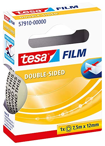 tesafilm doppelseitiges Klebeband, Fotofilm - für Fixierungen auf Papier und anderen Materialien - 1 Rolle 7,5m : 12mm tesafilm doppelseitiges Klebeband, Fotofilm - für Fixierungen auf Papier und anderen Materialien - 1 Rolle 7,5m : 12mm von tesa