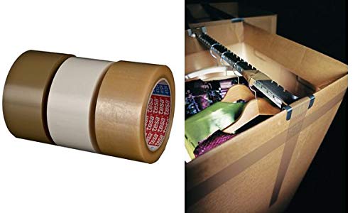 tesapack Verpackungsklebeband 4124, aus PVC, 75 mm x 66 m von tesa