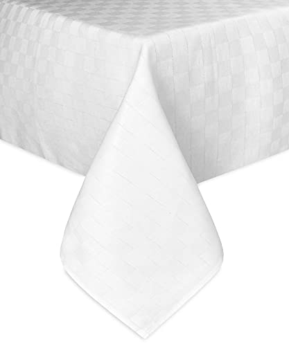 Weiße Tischdecke aus Flanell aus reiner Baumwolle – 140 x 360 x 24 Personen Weiße Tischdecke aus Flanell aus reiner Baumwolle – 140 x 360 x 24 Personen von tex family