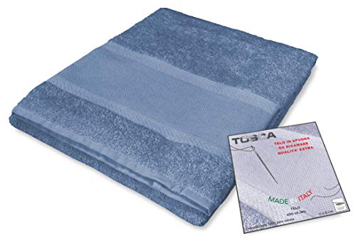 tex family Frottee-Handtuch Tosca © Aida-Stoff zum Besticken Kreuzstich cm 100 x 125 - Avio von tex family