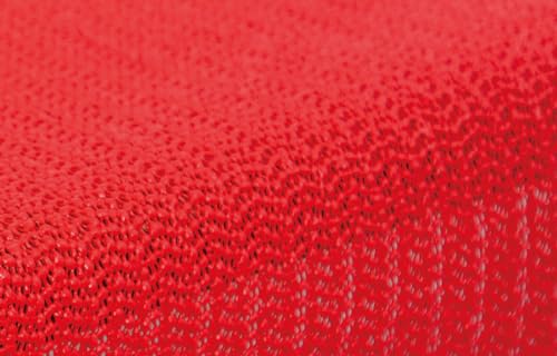 texpot Gartentischdecke 160 cm rund rot Gartendecke mit Saum abwaschbar Tischdecke Balkon Terrasse wetterfest von texpot