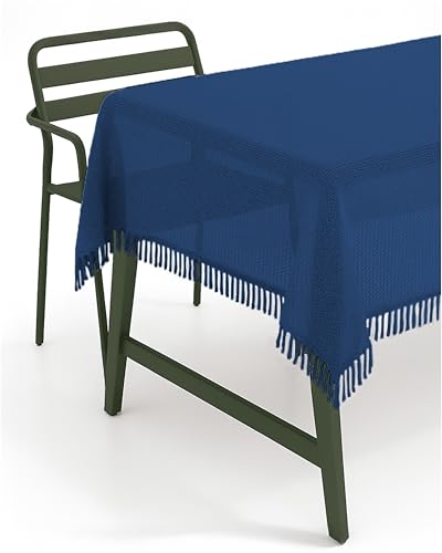texpot Gartentischdecke 130 x 160 cm blau mit Fransen wetterfest geschäumt rutschfest texpot Gartentischdecke 130 x 160 cm blau mit Fransen wetterfest geschäumt rutschfest von texpot