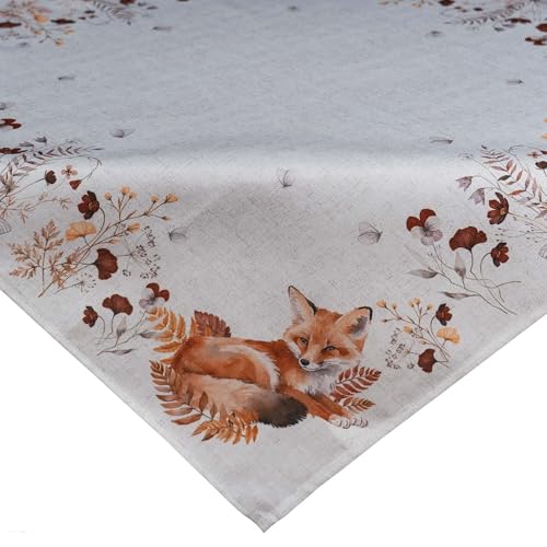 texpot Tischdecke 85 x 85 cm Druckmotiv Fuchs Herbst Tischtuch texpot Tischdecke 85 x 85 cm Druckmotiv Fuchs Herbst Tischtuch von texpot