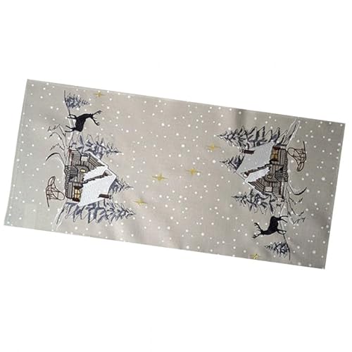 texpot Tischläufer 35 x 70 Ecru cm Stickerei Elch Bäume Weihnachten Winter Deko texpot Tischläufer 35 x 70 Ecru cm Stickerei Elch Bäume Weihnachten Winter Deko von texpot