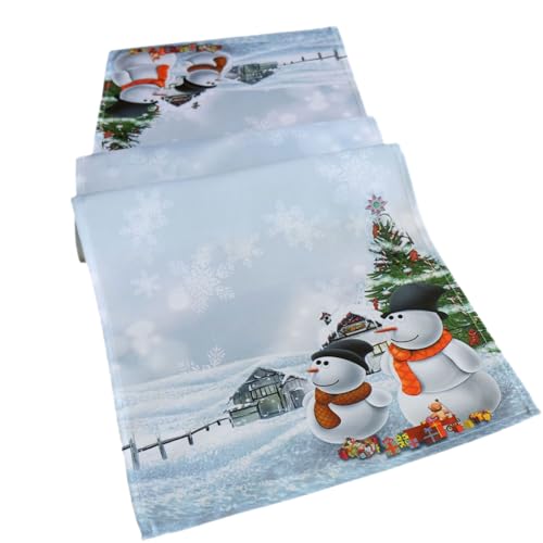 texpot Tischläufer 40 x 140 cm Schneemann Weihnachten Weihnachtstischdecke texpot Tischläufer 40 x 140 cm Schneemann Weihnachten Weihnachtstischdecke von texpot