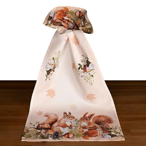 texpot Tischläufer 40 x 90 cm Druckmotiv Eichhörnchen Herbst Tischband texpot Tischläufer 40 x 90 cm Druckmotiv Eichhörnchen Herbst Tischband von texpot