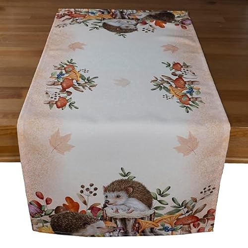 texpot Tischläufer 40 x 90 cm Druckmotiv Igel Herbst Tischband texpot Tischläufer 40 x 90 cm Druckmotiv Igel Herbst Tischband von texpot