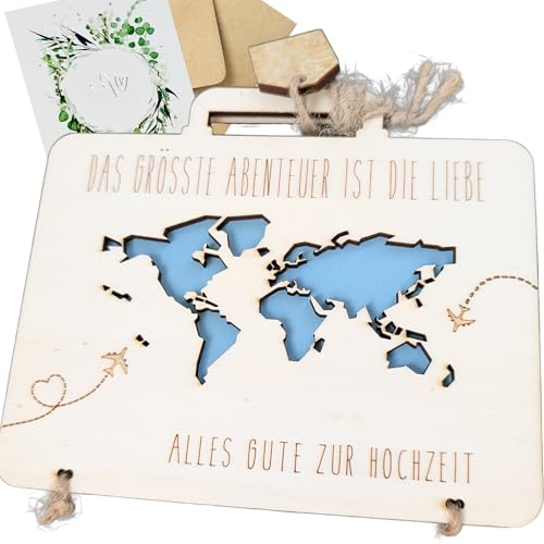 the lazy panda card company Holzkoffer „Die Grösste abentuer ist die liebe“ – Kreatives Geldgeschenk zur Hochzeit mit Karte Zur Hochzeit the lazy panda card company Holzkoffer „Die Grösste abentuer ist die liebe“ – Kreatives Geldgeschenk zur Hochzeit mit Karte Zur Hochzeit von the lazy panda card company