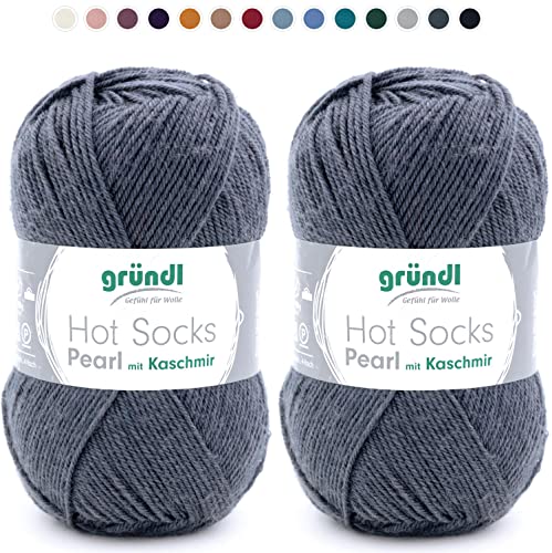 theofeel Set | 2x50g Merino Sockenwolle mit Kaschmir | Gründl Hot Socks Pearl 03 grau anthrazit | Strumpfwolle mit Kaschmirwolle | Cashmere Sockengarn zum Stricken oder Häkeln theofeel Set | 2x50g Merino Sockenwolle mit Kaschmir | Gründl Hot Socks Pearl 03 grau anthrazit | Strumpfwolle mit Kaschmirwolle | Cashmere Sockengarn zum Stricken oder Häkeln von theofeel