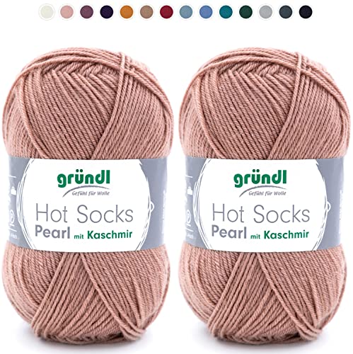 theofeel Set | 2x50g Merino Sockenwolle mit Kaschmir Gründl Hot Socks Pearl 06, Wolle mit Kaschmir zum Stricken oder Häkeln theofeel Set | 2x50g Merino Sockenwolle mit Kaschmir Gründl Hot Socks Pearl 06, Wolle mit Kaschmir zum Stricken oder Häkeln von theofeel