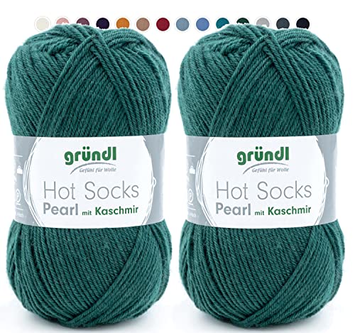 theofeel Set | 2x50g Sockenwolle mit Kaschmir grün | Gründl Hot Socks Pearl 08 | Merino Sockengarn mit Cashmere zum Stricken oder Häkeln theofeel Set | 2x50g Sockenwolle mit Kaschmir grün | Gründl Hot Socks Pearl 08 | Merino Sockengarn mit Cashmere zum Stricken oder Häkeln von theofeel