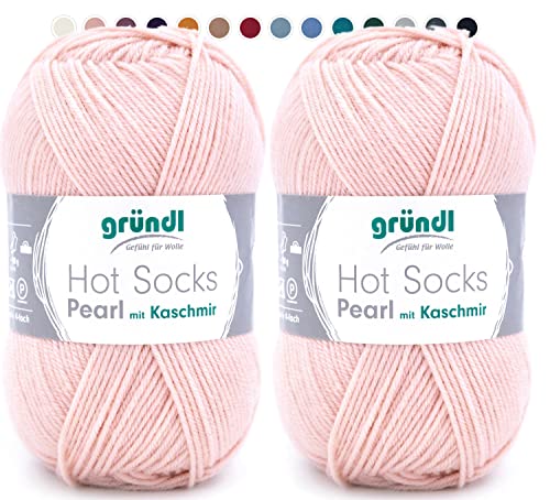 theofeel Set | 2x50g Merino Sockenwolle mit Kaschmir Gründl Hot Socks Pearl 16, Wolle hell altrosa mit Kaschmir zum Stricken oder Häkeln theofeel Set | 2x50g Merino Sockenwolle mit Kaschmir Gründl Hot Socks Pearl 16, Wolle hell altrosa mit Kaschmir zum Stricken oder Häkeln von theofeel