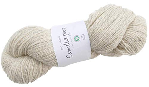 BC Garn Semilla Pura Farbe PUR03 natur grau, Biowolle GOTS, Naturwolle unbehandelt ungefärbt, 100% organic wool, 100g reine Schurwolle zum Stricken & Häkeln BC Garn Semilla Pura Farbe PUR03 natur grau, Biowolle GOTS, Naturwolle unbehandelt ungefärbt, 100% organic wool, 100g reine Schurwolle zum Stricken & Häkeln von theofeel