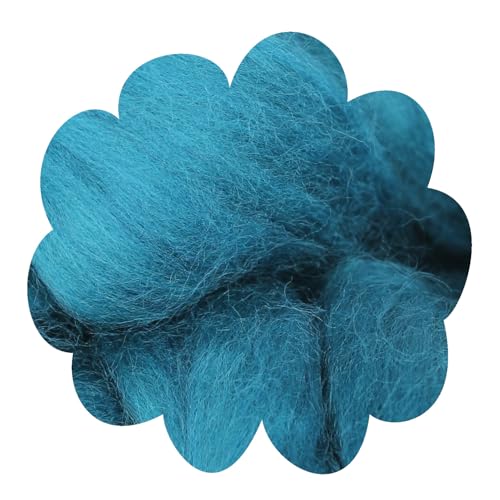 Deutsche Merinowolle Filzwolle blau 25g Merino, nassfilzen, nadelfilzen, Märchenwolle, Spinnwolle, Spinnfasern, Wolle zum spinnen, filzen, basteln (ozean) von theofeel