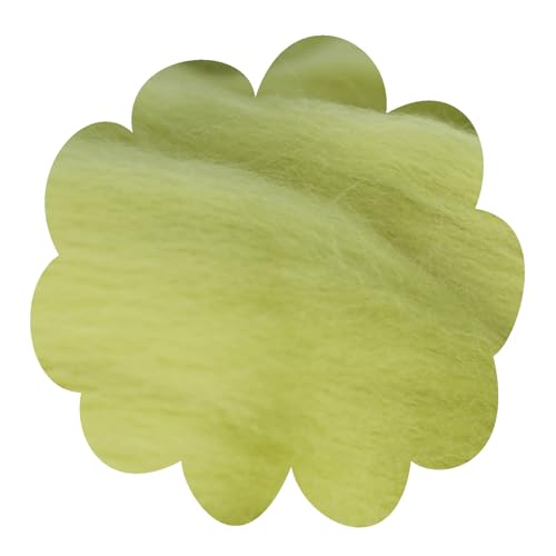 Deutsche Merinowolle Filzwolle grün, 25g Merino, nassfilzen, trockenfilzen, Märchenwolle, Spinnwolle, Spinnfasern, Wolle zum spinnen, filzen, basteln (pistazie) von theofeel
