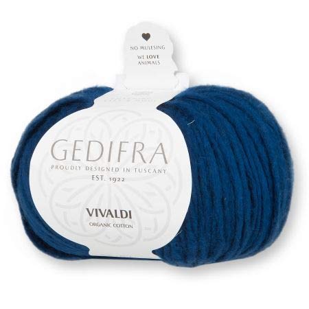 Gedifra Vivaldi Baumwolle GOTS zertifiziert, Farbe 3103, organic cotton, absolut weiches Baumwollgarn zum Stricken oder Häkeln von theofeel