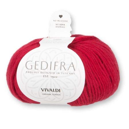 Gedifra Vivaldi Baumwolle GOTS zertifiziert, Farbe 3107, organic cotton, absolut weiches Baumwollgarn zum Stricken oder Häkeln von theofeel