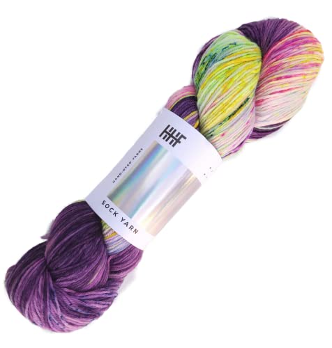 Hedgehog Fibres Sock Yarn | Sockenwolle handgefärbt | handgefärbte Wolle mulesingfrei | 100g ~ 400m | Merinowolle handgefärbt (Soundwave) von theofeel