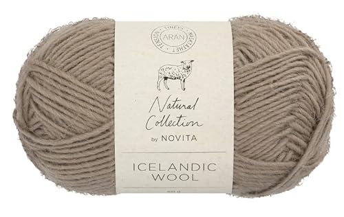 theofeel | Islandwolle Novita Icelandic Wool Aran | 100% Wolle zum Stricken und Häkeln von Islandpullovern, Norwegermustern (058 - black grouse) von theofeel