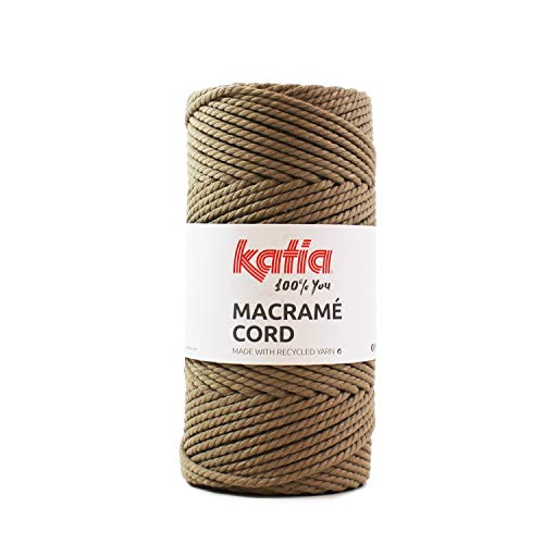 Katia Macramé Cord Farbe 105, nachhaltiges Makramee Garn zum Knüpfen, Seilgarn aus recycelten Materialien Katia Macramé Cord Farbe 105, nachhaltiges Makramee Garn zum Knüpfen, Seilgarn aus recycelten Materialien von theofeel