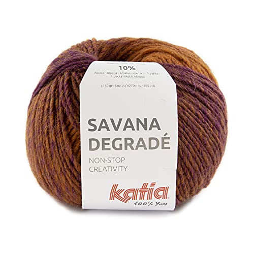 Katia Savana Degradé 102, Wolle mit Degradé Farbverlauf zum Stricken oder Häkeln Katia Savana Degradé 102, Wolle mit Degradé Farbverlauf zum Stricken oder Häkeln von theofeel