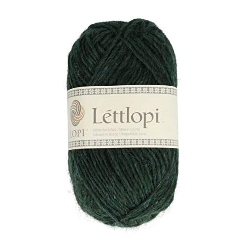 Lettlopi Wolle 1405 dunkelgrün, Islandwolle zum Stricken von Islandpullovern, Norwegermuster | 100% Wolle von theofeel