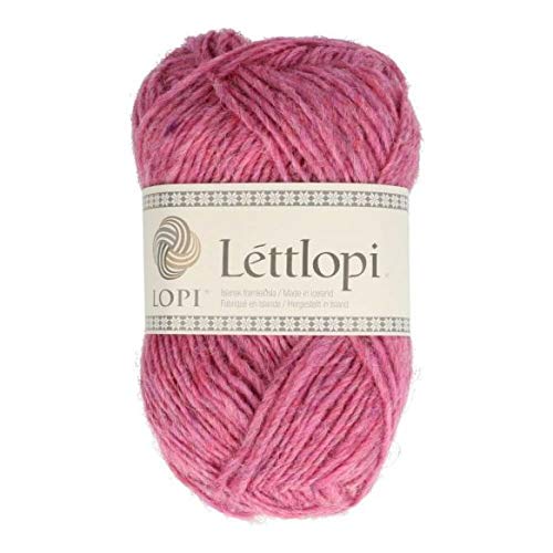 Lettlopi Wolle 1412 rosa pink, Islandwolle zum Stricken von Islandpullovern, Norwegermuster | 100% Wolle von theofeel