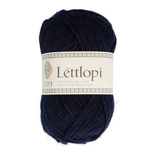 Lettlopi Wolle 9420 navy blau, Islandwolle zum Stricken von Islandpullovern, Norwegermuster | 100% Wolle von theofeel