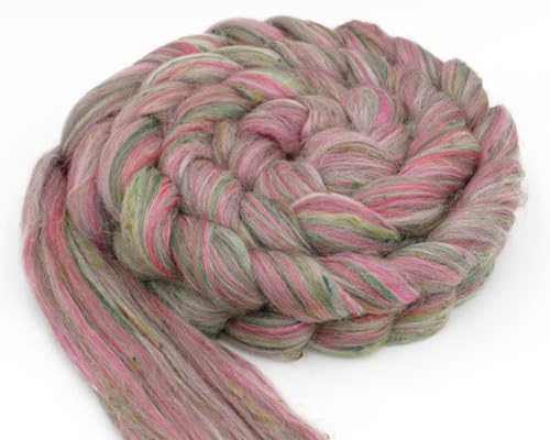Luxus Kammzug-Mischung, Shetland, South American, Seide, Viscose Nepps, Merino, 100g Spinnfasern, Filzwolle, Wolle zum spinnen, filzen, weben Luxus Kammzug-Mischung, Shetland, South American, Seide, Viscose Nepps, Merino, 100g Spinnfasern, Filzwolle, Wolle zum spinnen, filzen, weben von theofeel