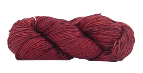 Malabrigo Rios | handgefärbte Wolle Stränge Merino 100g | mulesingfreie Merinowolle mit Farbverlauf rot zum Stricken und Häkeln (Cereza) von theofeel