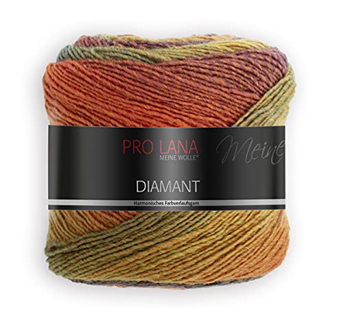 Pro Lana/theofeel Lana Diamant Farbe 89, Wolle mit Farbverlauf, 1 Knäuel = 1 Schal, 150g, 525m, 278487 Pro Lana/theofeel Lana Diamant Farbe 89, Wolle mit Farbverlauf, 1 Knäuel = 1 Schal, 150g, 525m, 278487 von theofeel