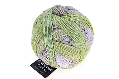 Schoppel Zauberball Cotton 2341 Junges Gemüse Baumwollgarn mit Farbverlauf zum Stricken und Häkeln von theofeel